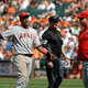 Yunel Escobar Got Ejected For Drawing In The Dirt